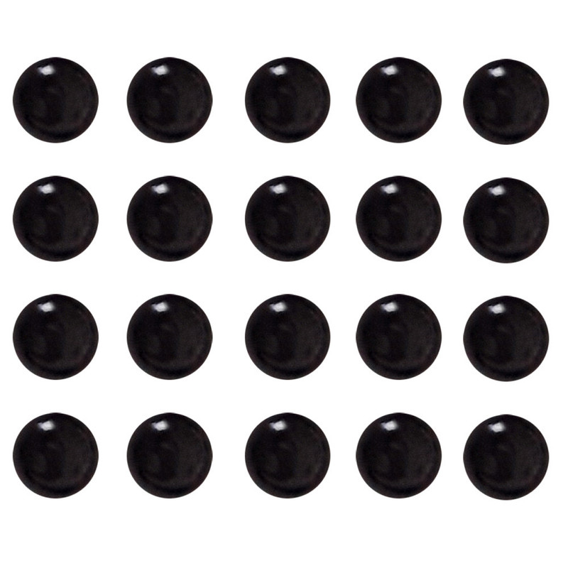 چشم عروسک لپه ای مشکی بسته 20 عددی