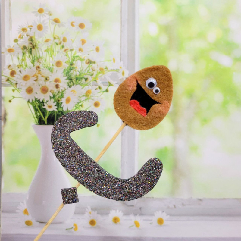 تاپر الفبا طرح بادام